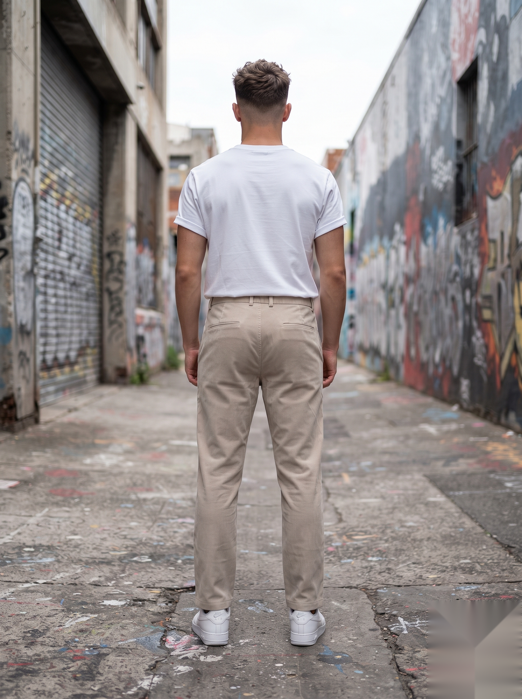 Drawstring Corduroy Trousers