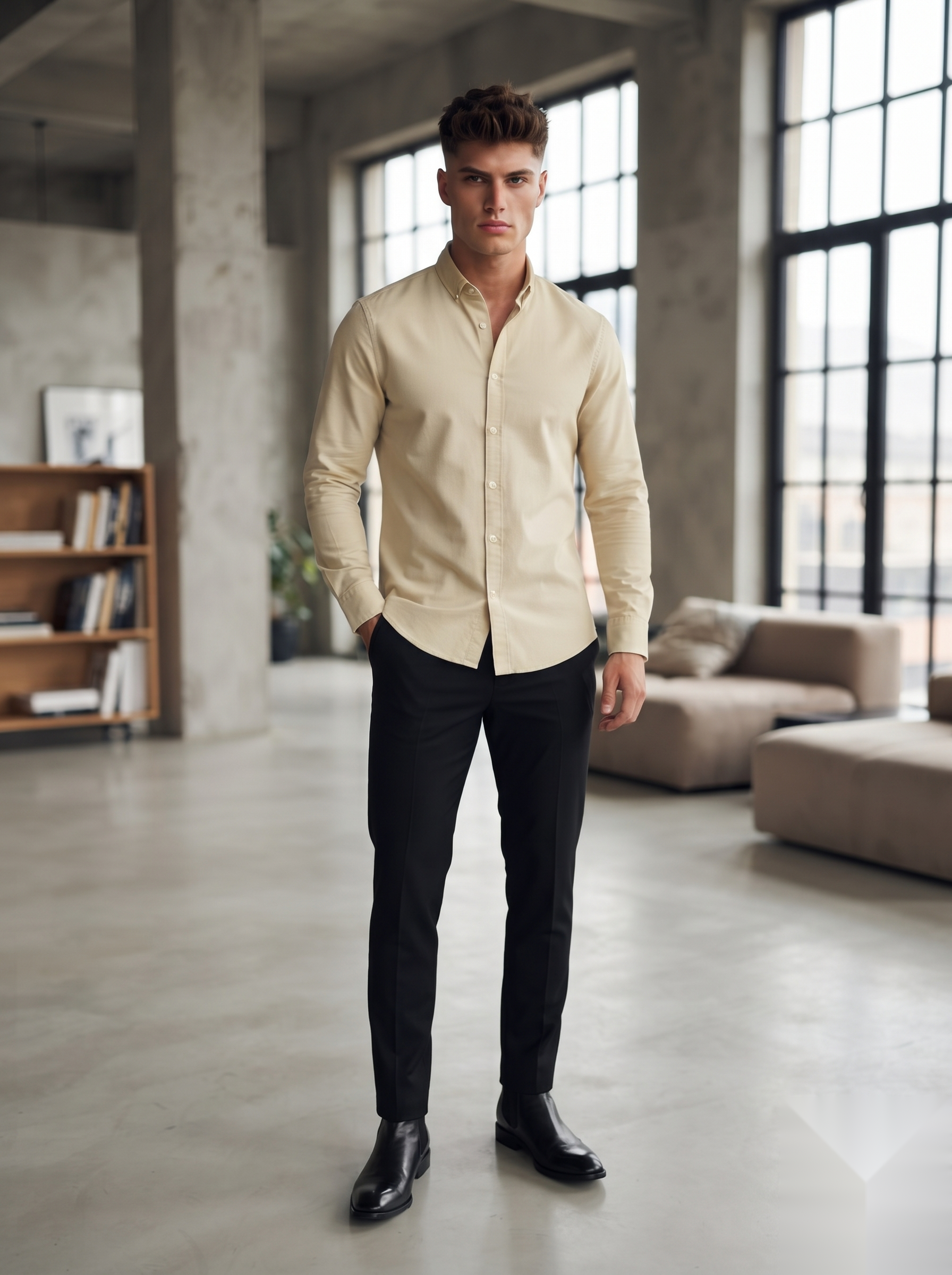 Oxford Elbow-Patch Shirts