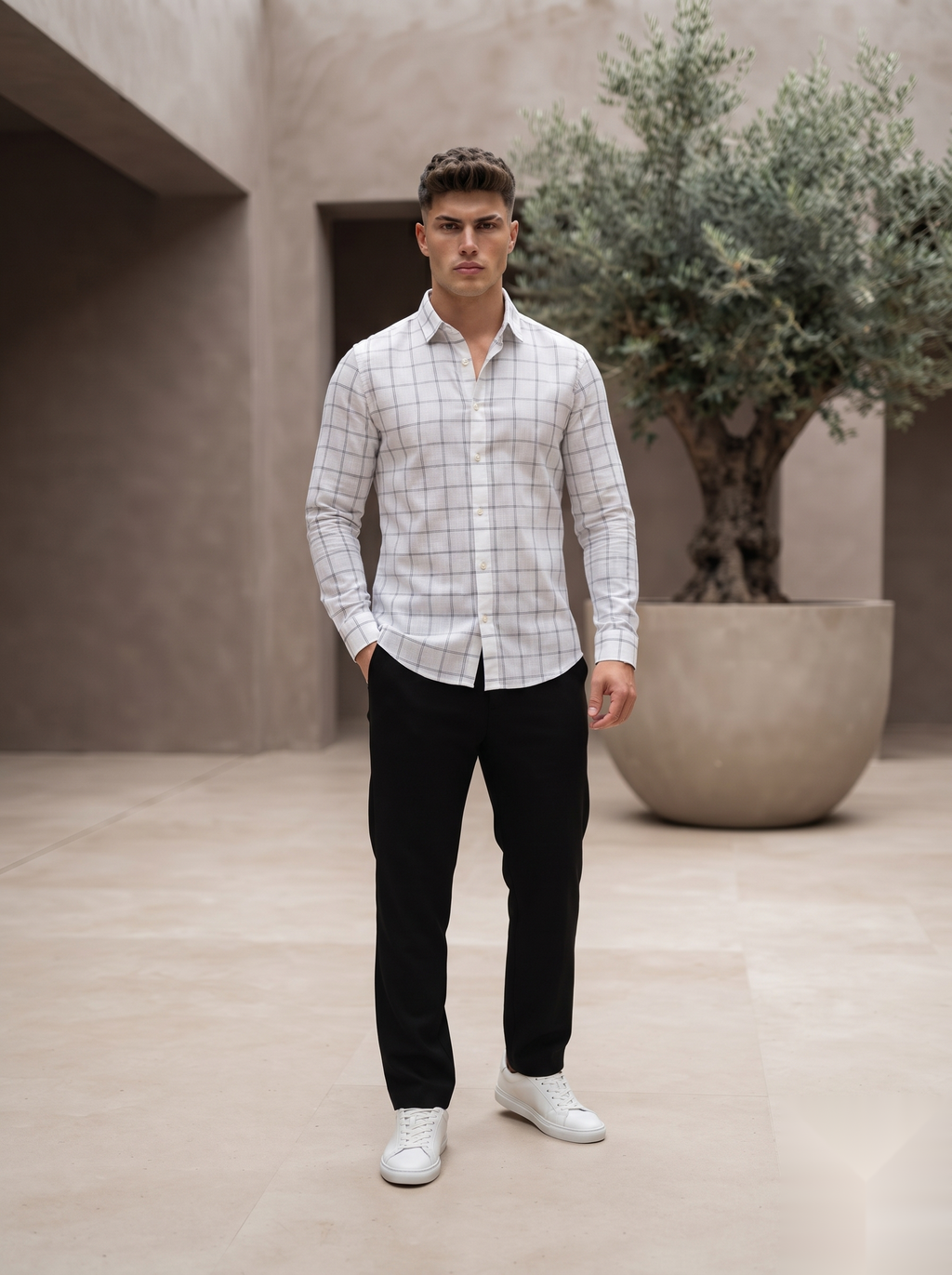 Linen Checked Shirts