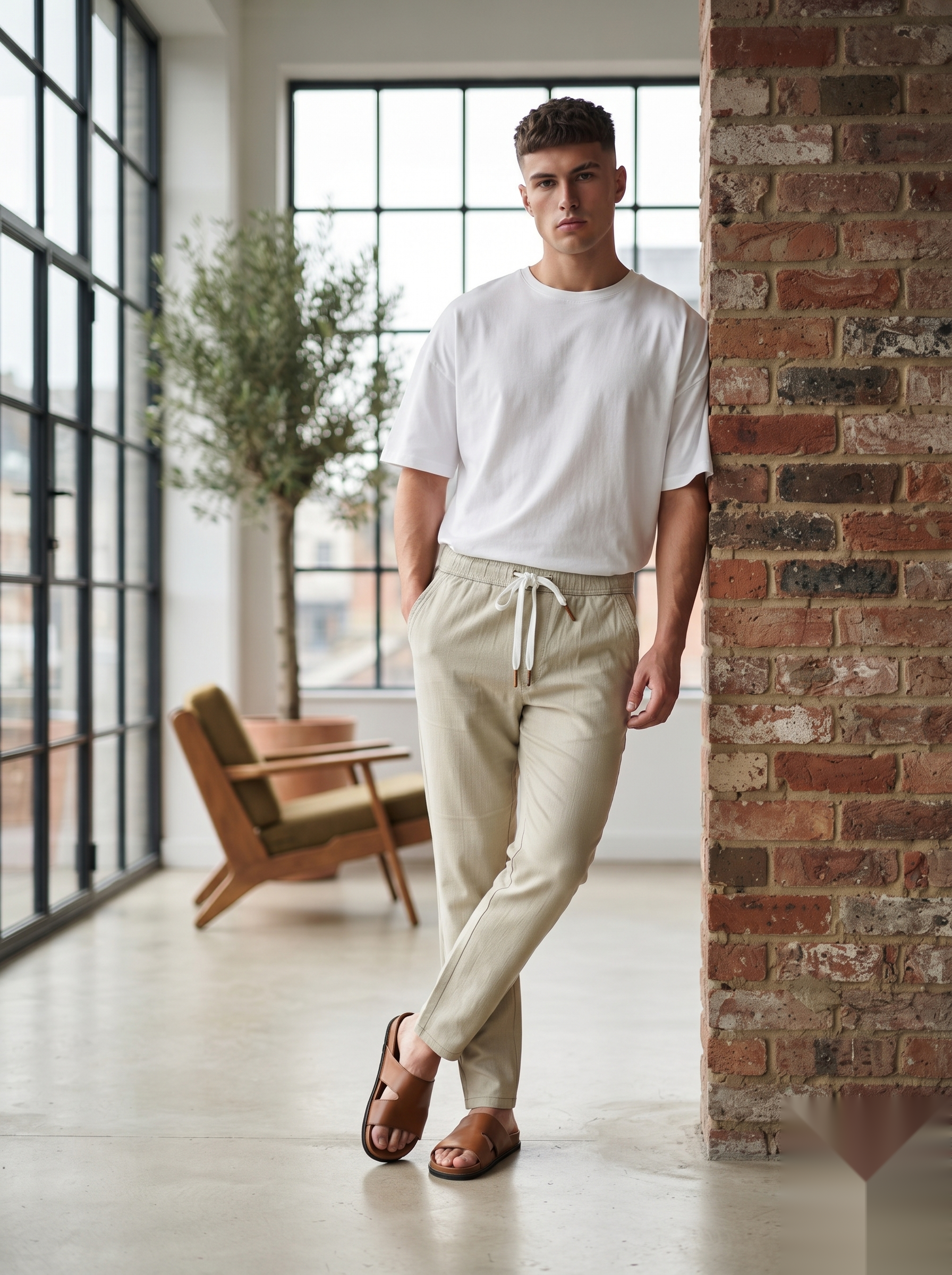 Drawstring - Linen Pant
