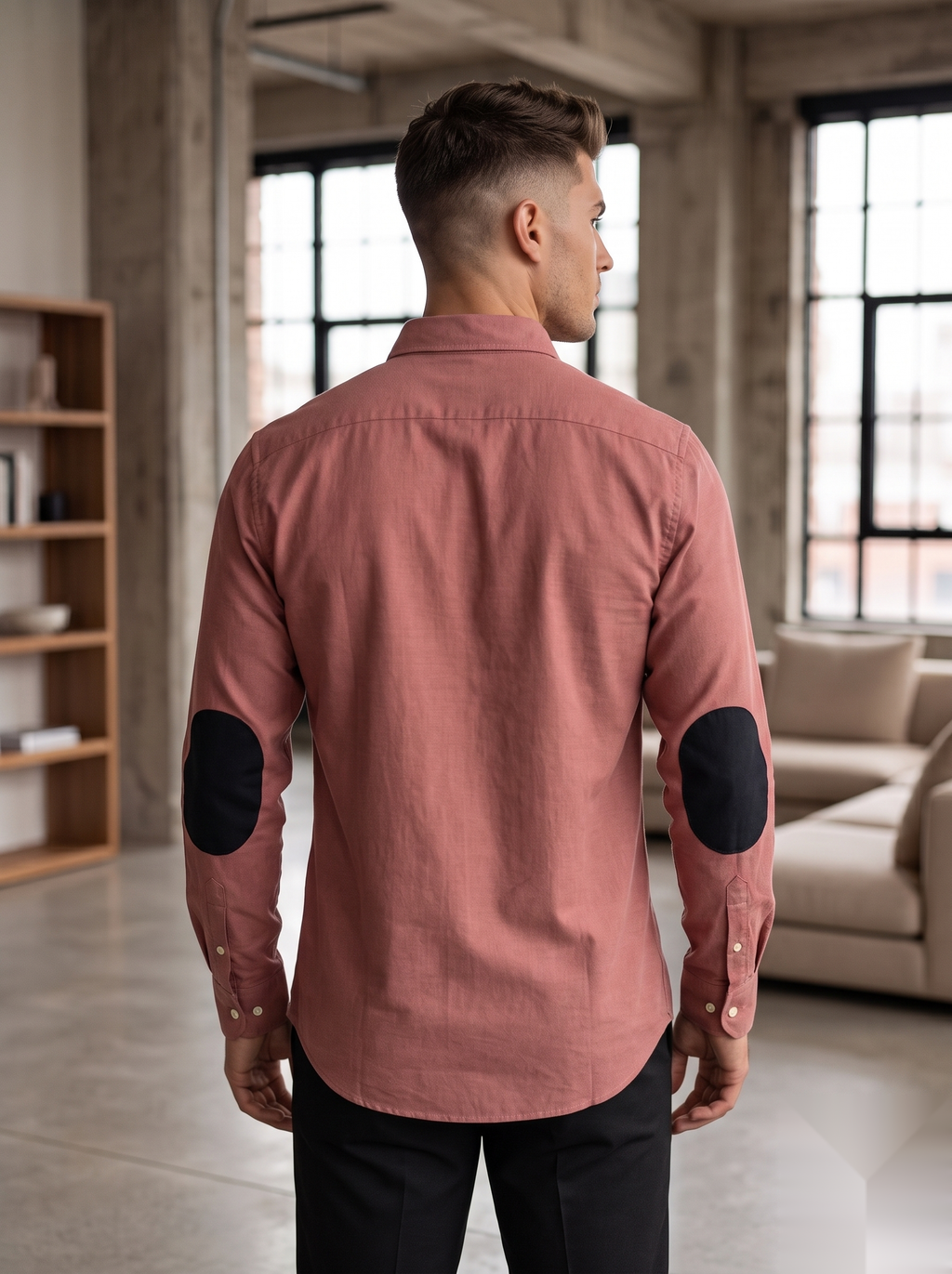 Oxford Elbow-Patch Shirts