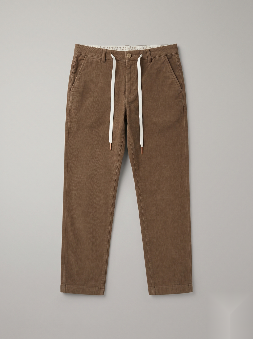 Drawstring Corduroy Trousers