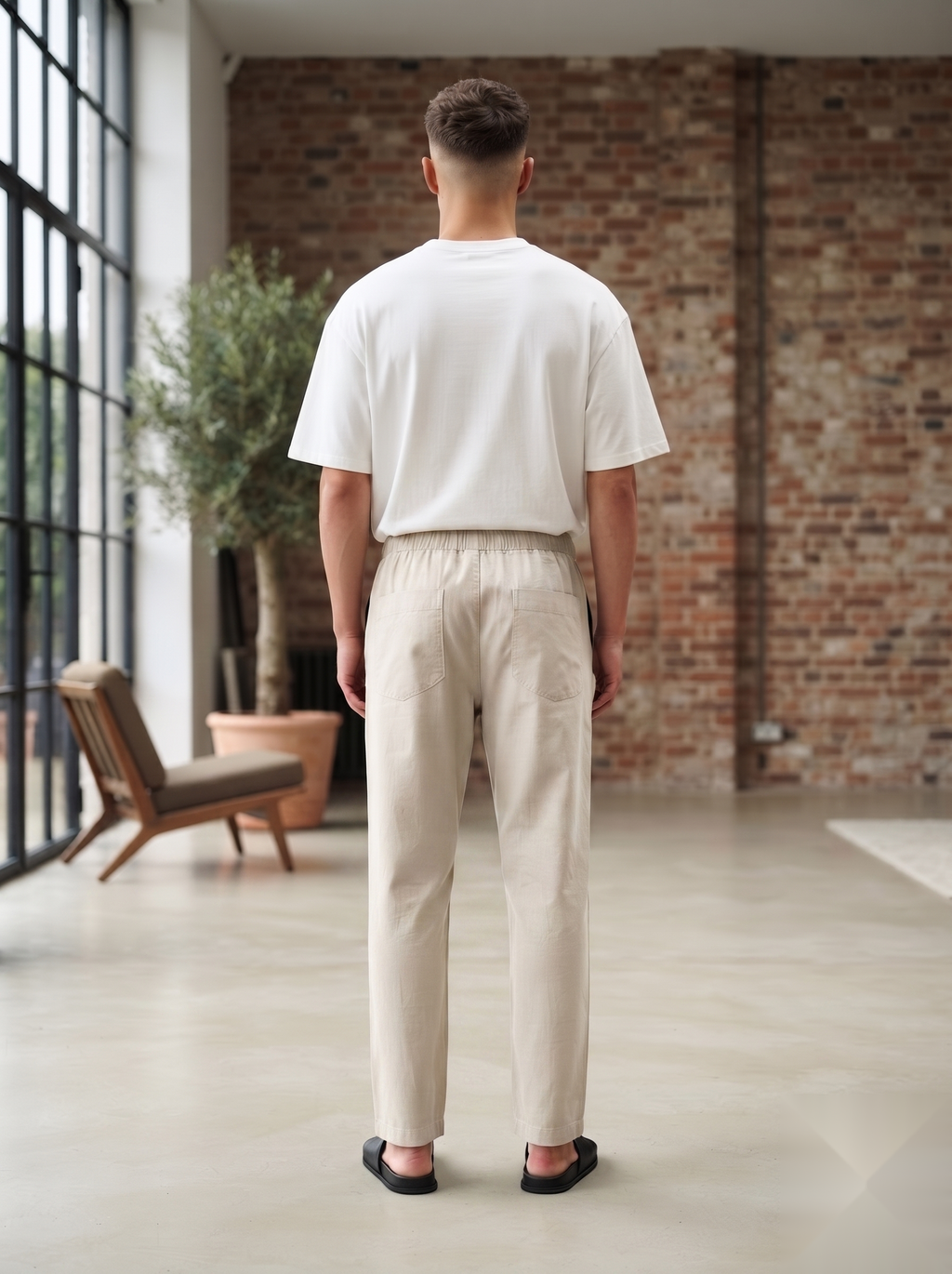 Loose fit-Linen Pant
