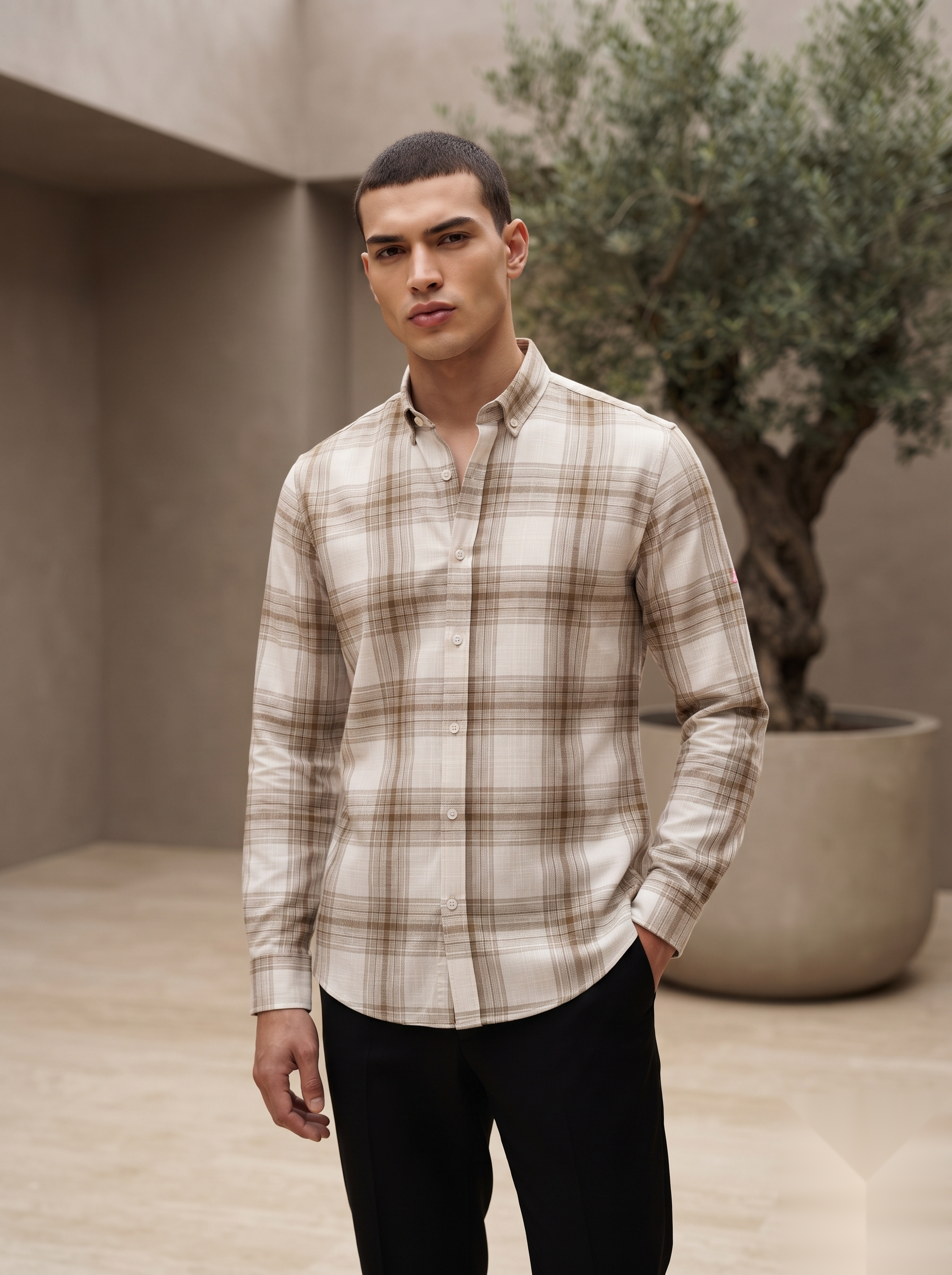 Linen Checked Shirts