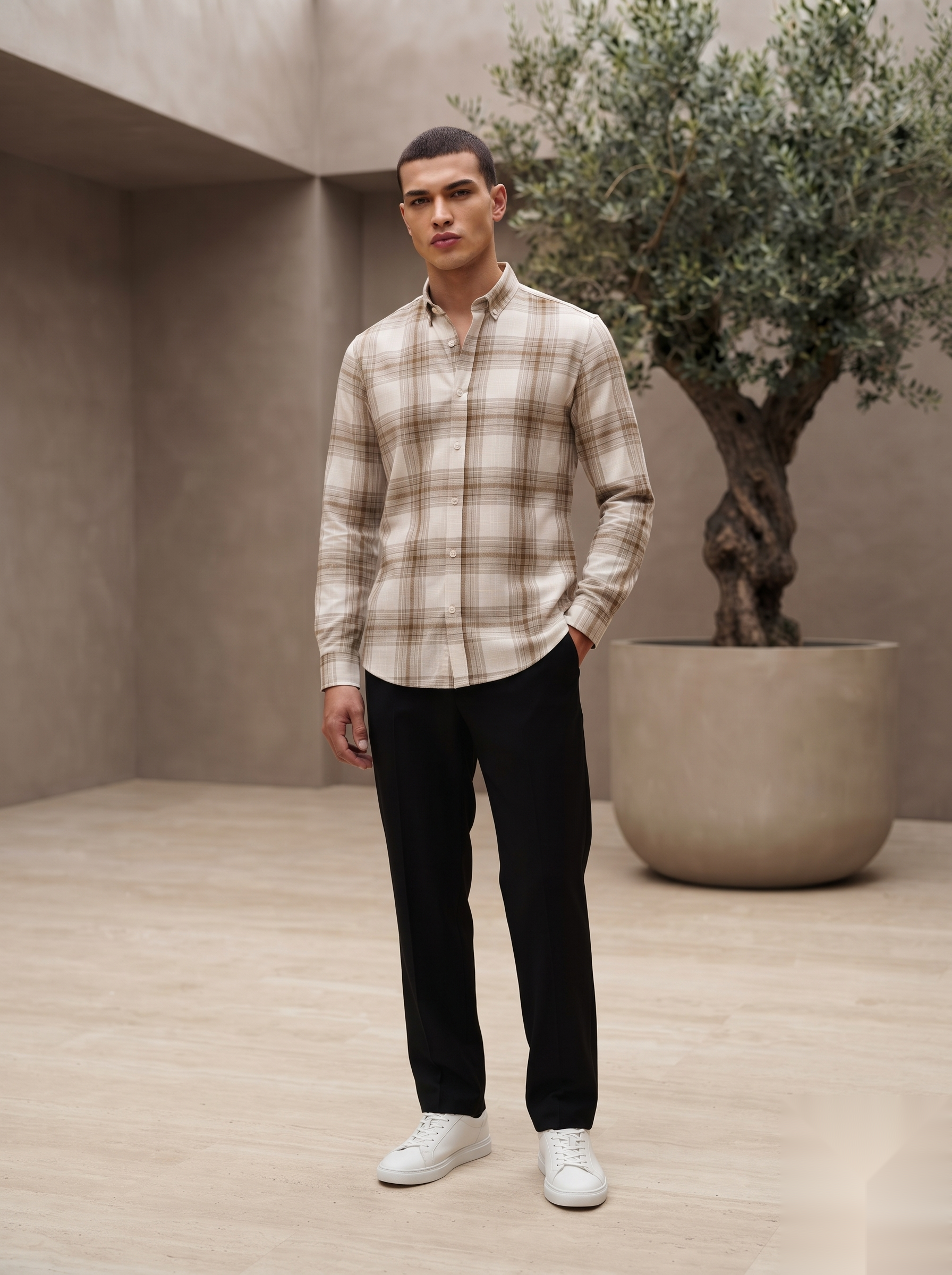 Linen Checked Shirts