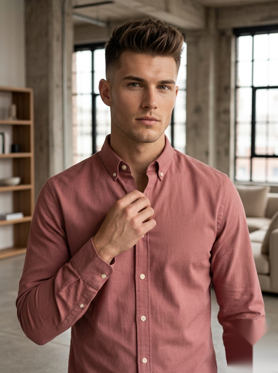 Oxford Elbow-Patch Shirts
