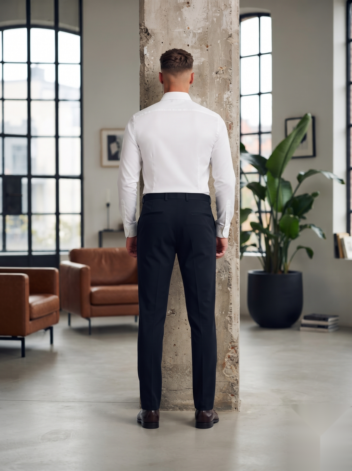 Snipes Lachka Fabric formal pants in neutral color, tailored fit with clean lines, suitable for office or formal occasions.