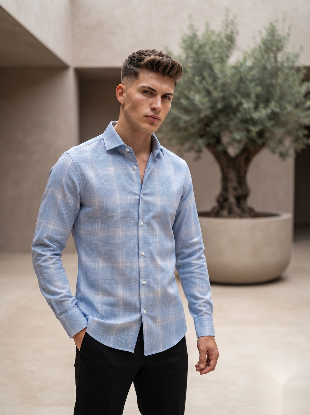 Linen Checked Shirts