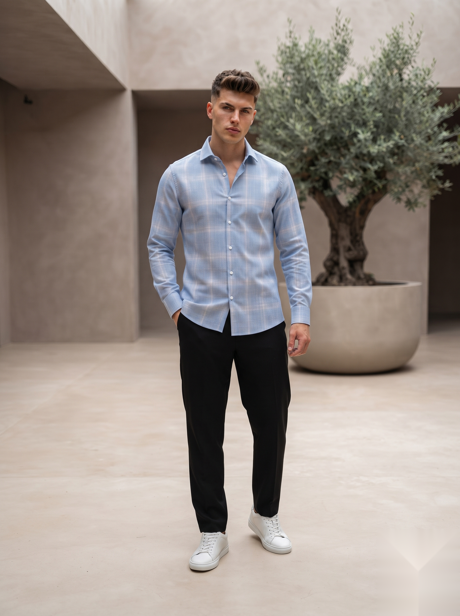 Linen Checked Shirts