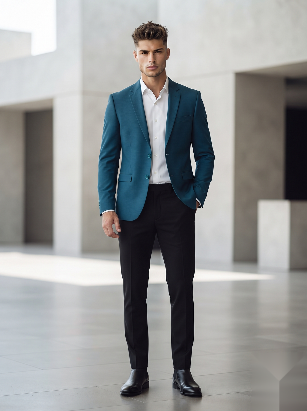 Teal Blue Blazer