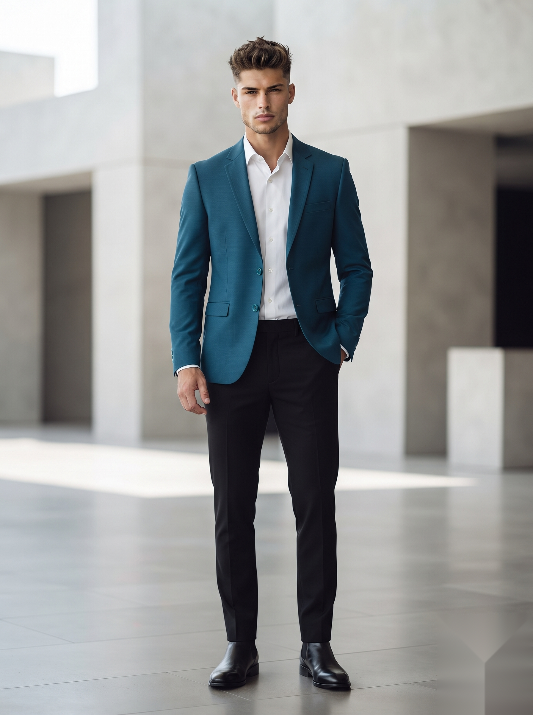 Teal Blue Blazer