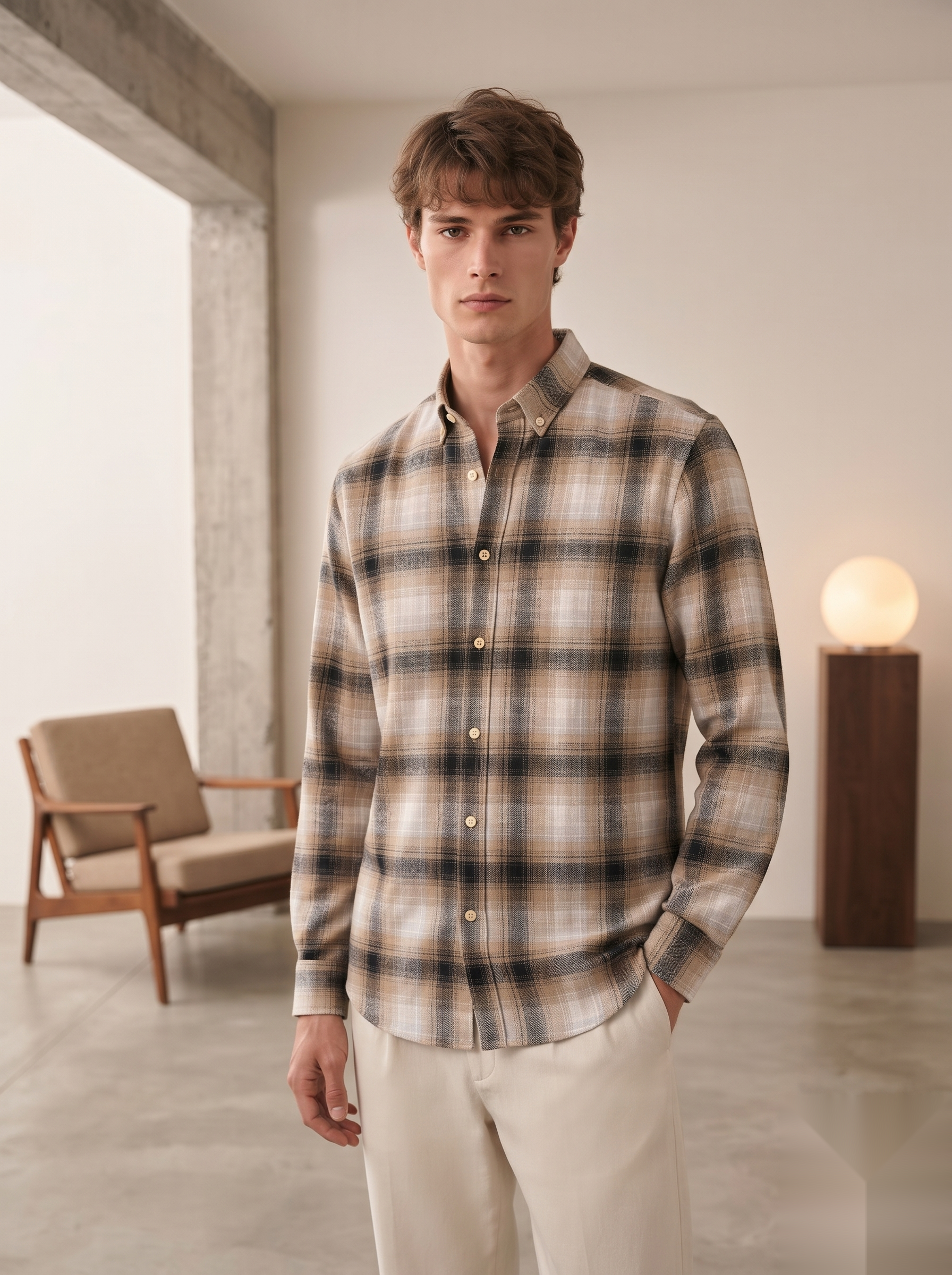 Brushed Checked Shirts