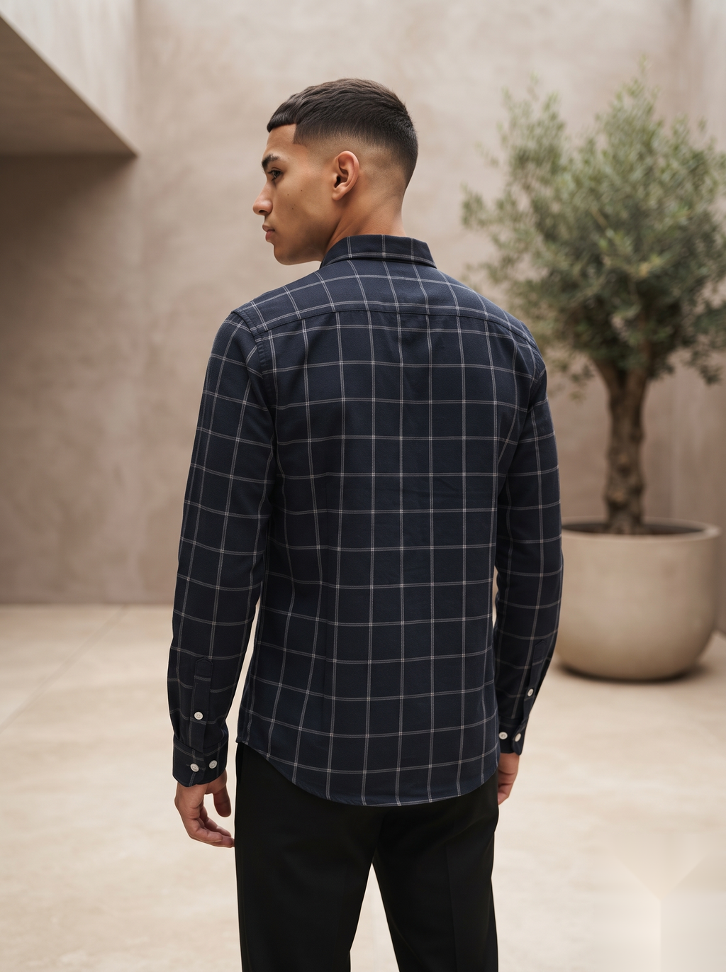 Linen Checked Shirt