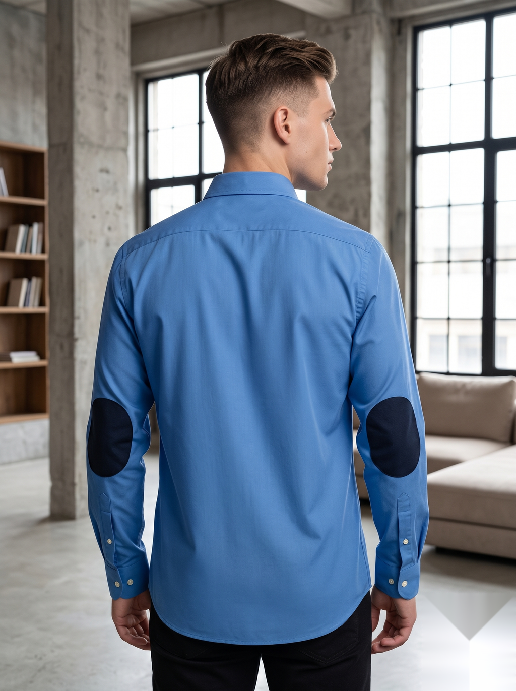 Oxford Elbow-Patch Shirts