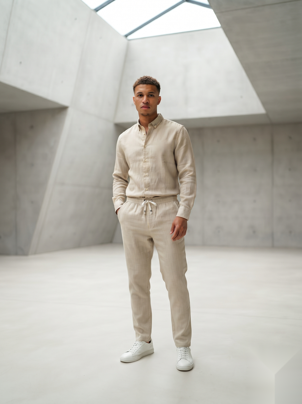 Linen Co-ord set - Beige