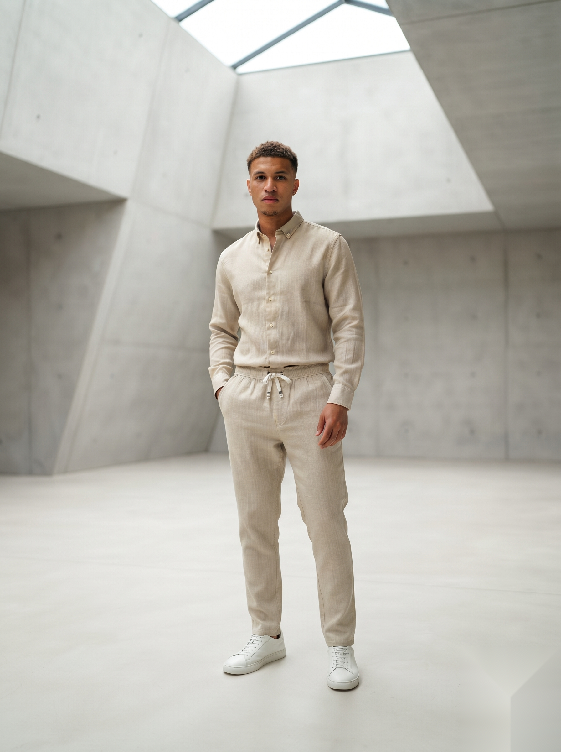 Linen Co-ord set - Beige