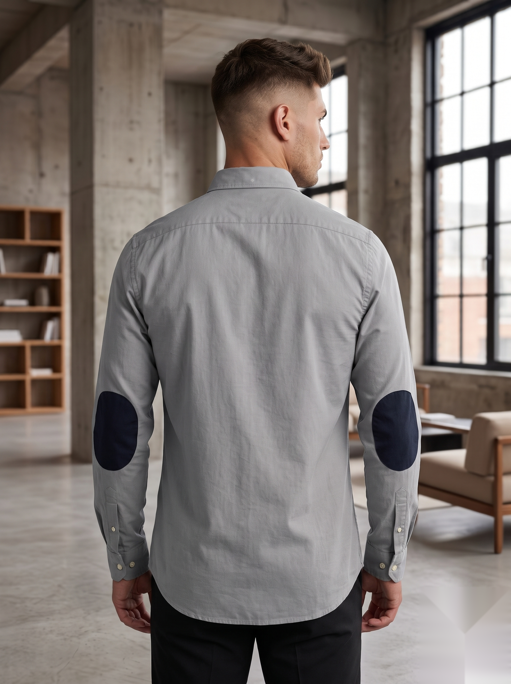 Oxford Elbow-Patch Shirts