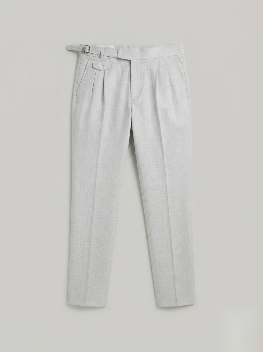 Snipes Gurkha formal pants in dark fabric with tailored fit, featuring a classic waistband and side pockets.