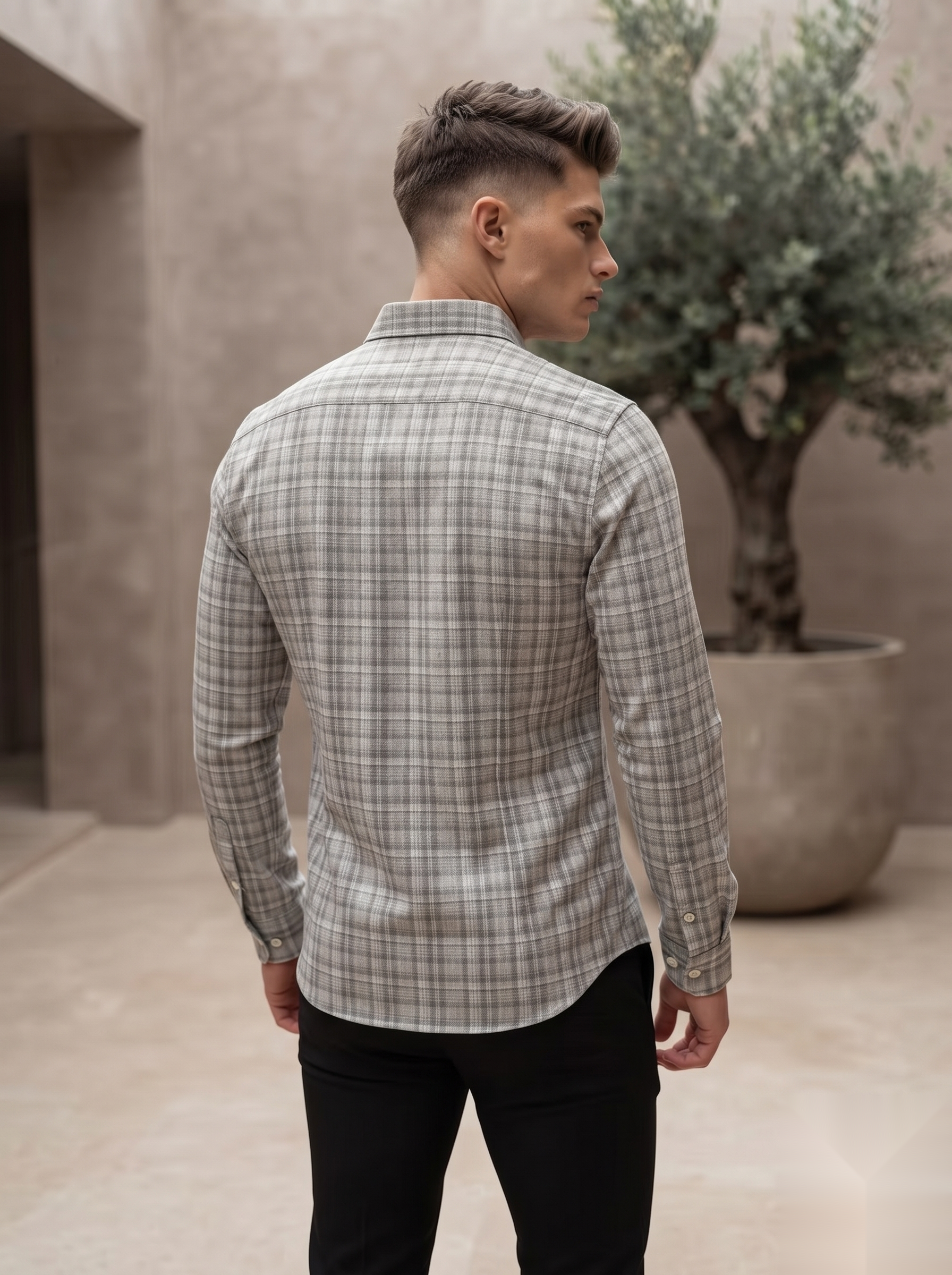 Linen Checked Shirt