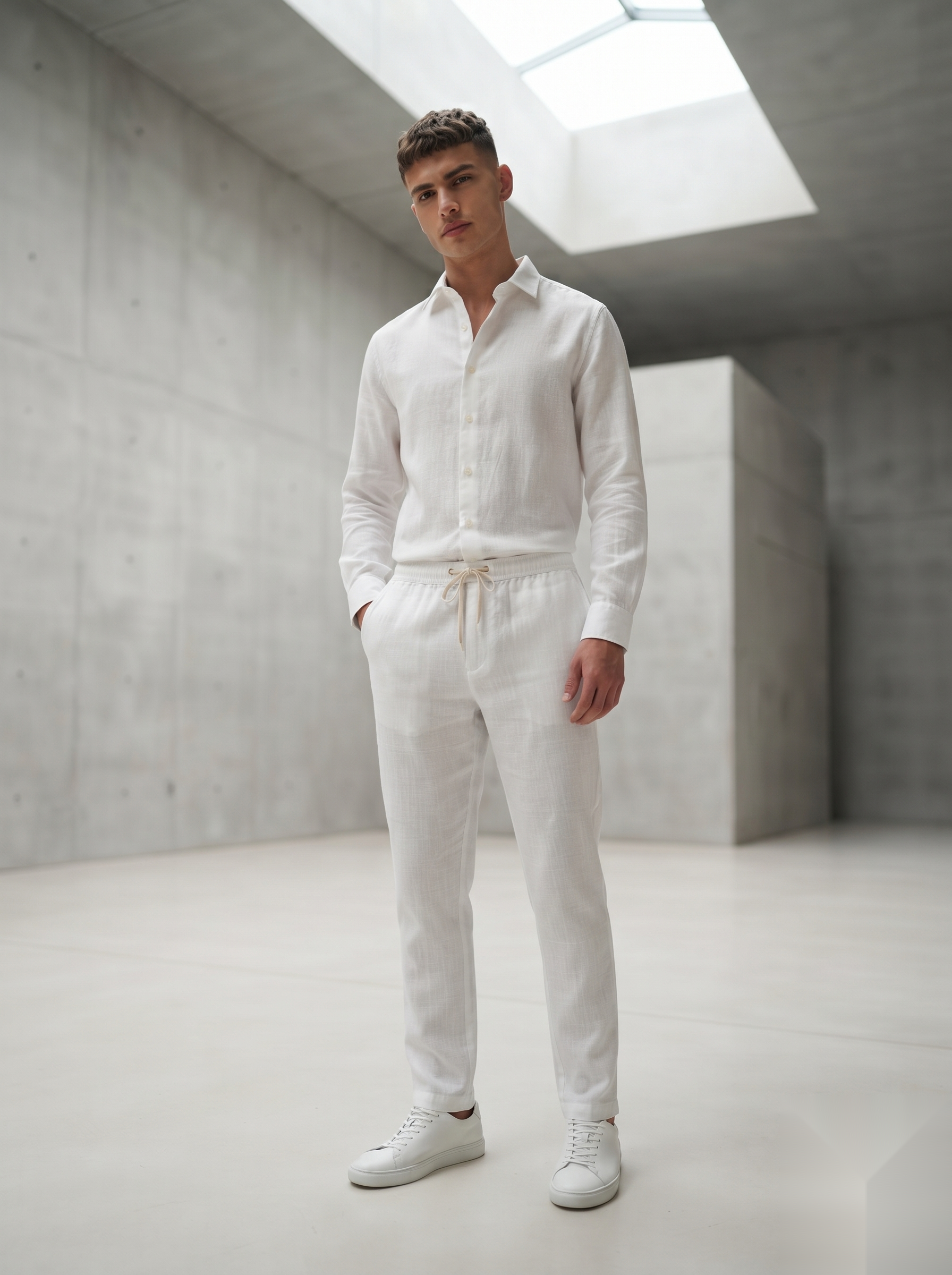 Linen Co-ord set - White