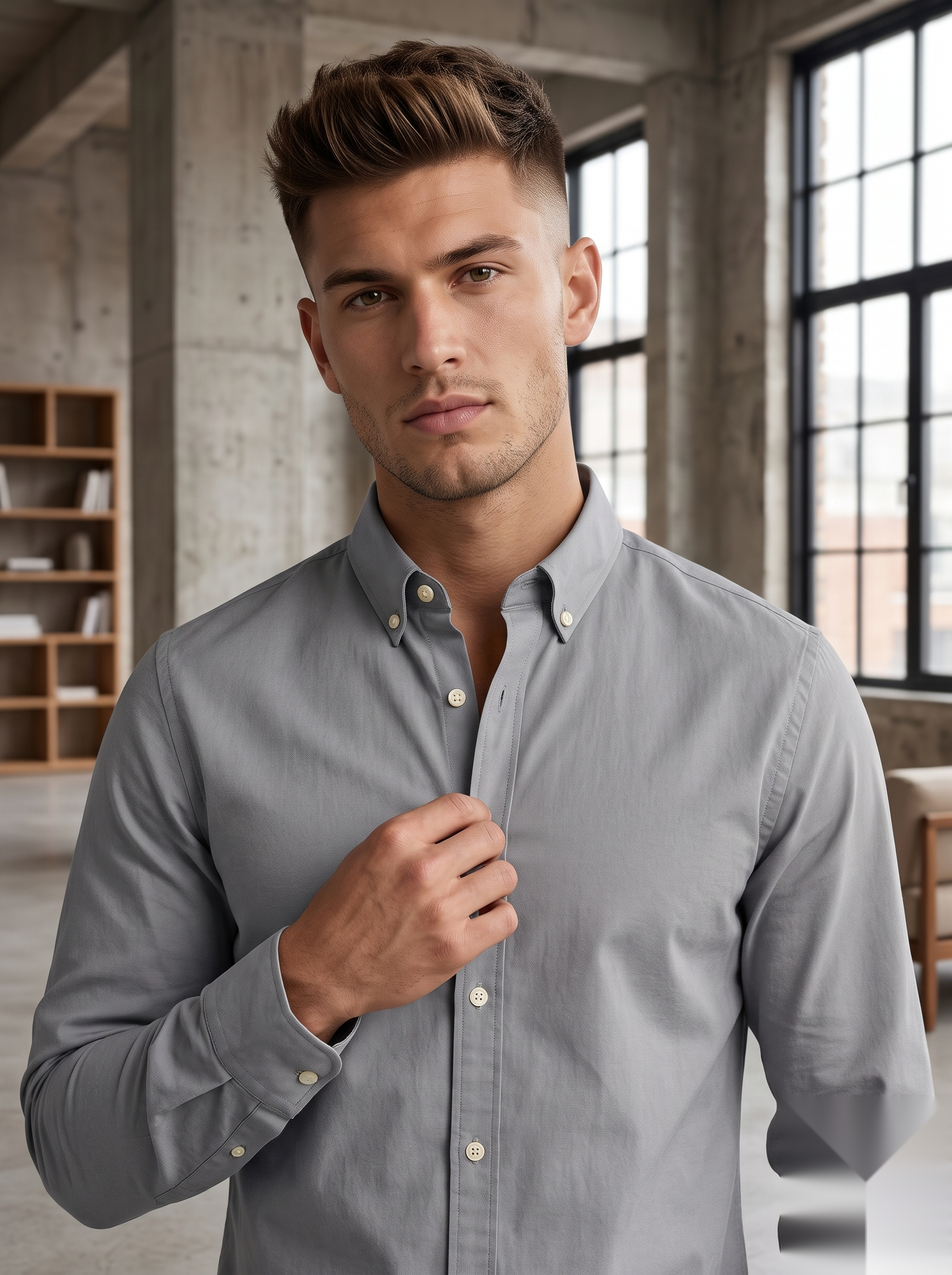 Oxford Elbow-Patch Shirts