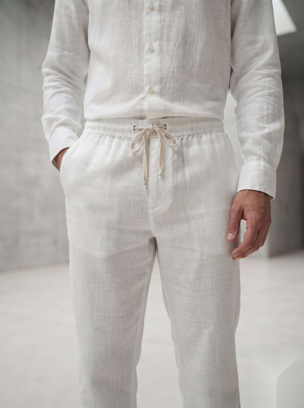 Linen Co-ord set - White