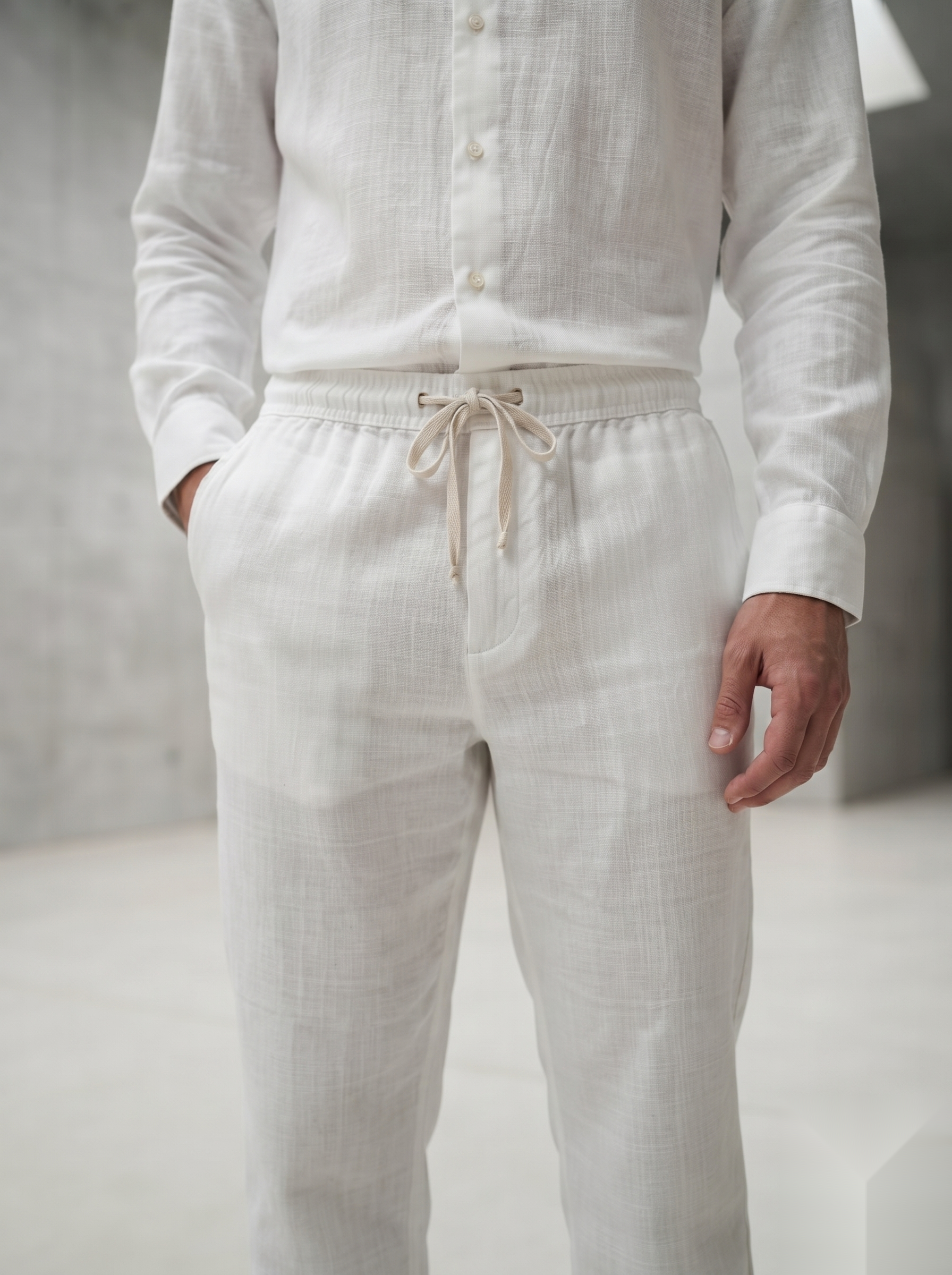 Linen Co-ord set - White