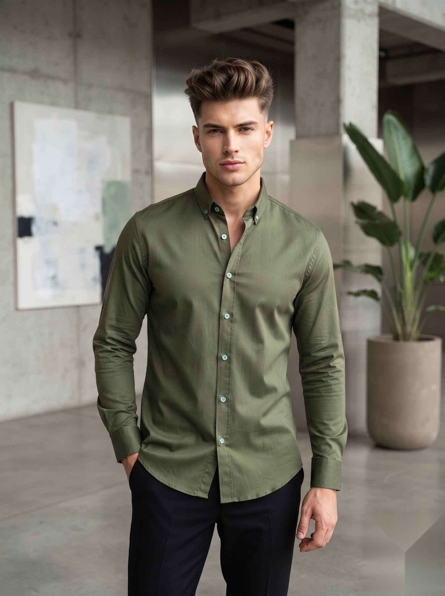 Elbow-Patch Shirts