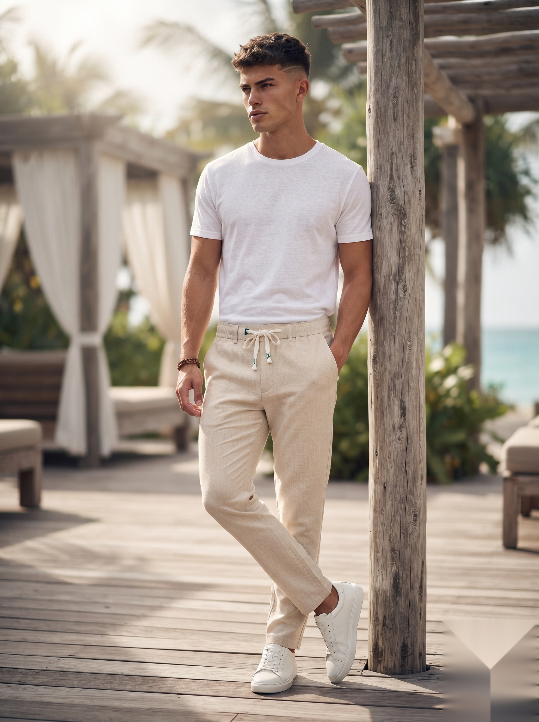 Drawstring - Linen Trousers