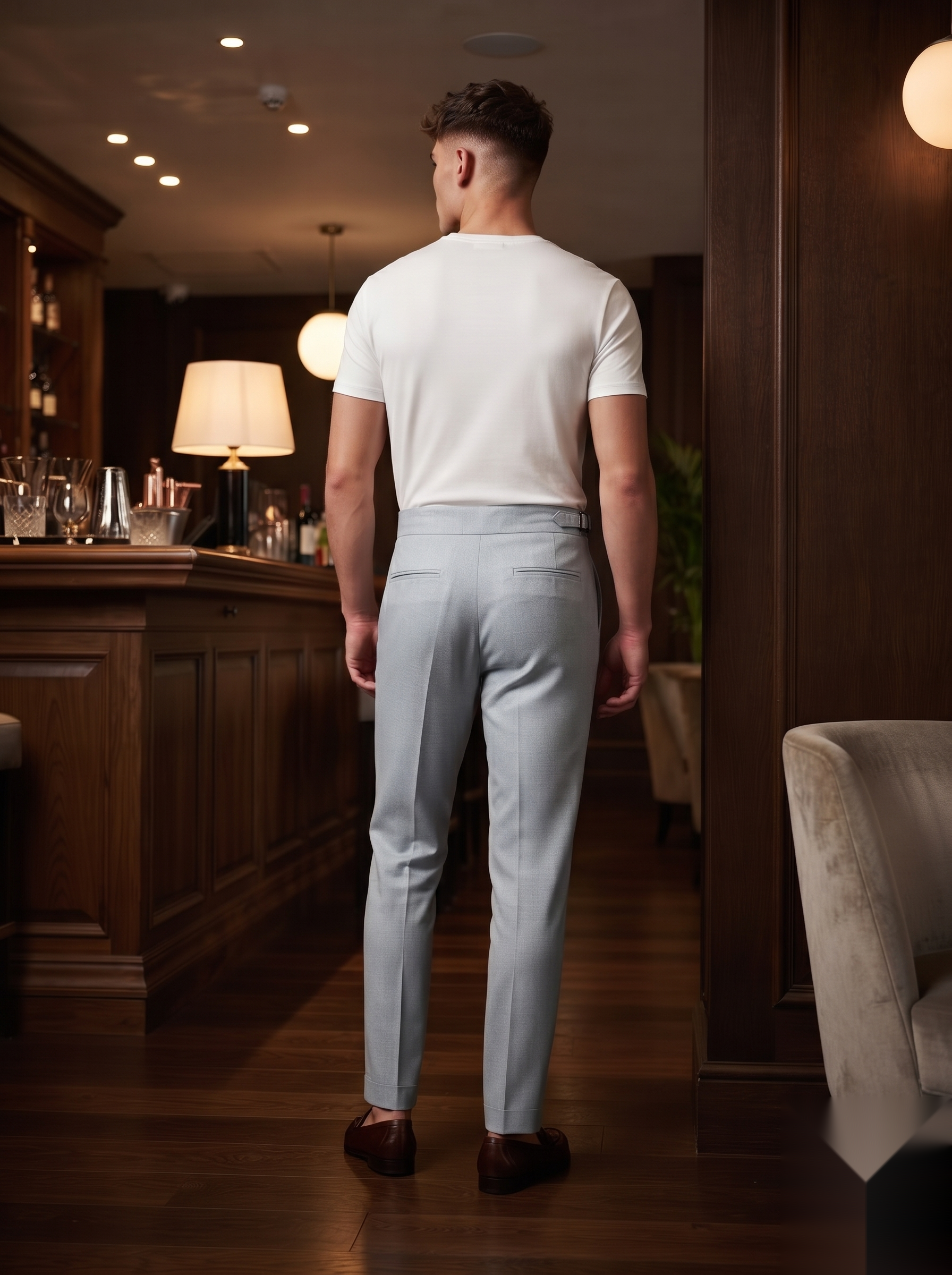 Snipes Gurkha formal pants with tailored fit, featuring a classic design and neutral color, ideal for professional or smart casual wear.
