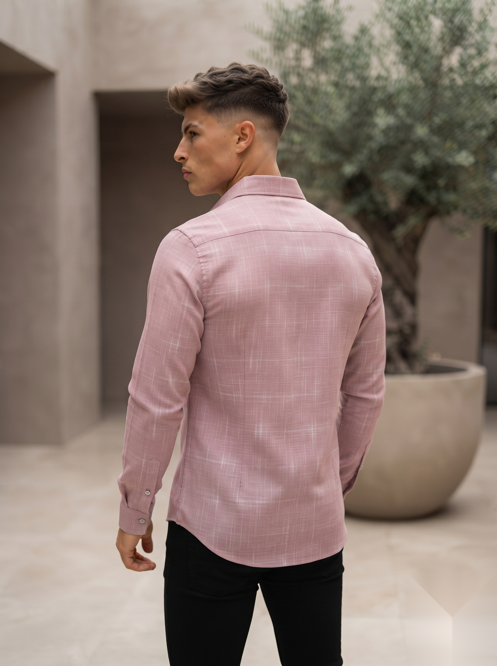 Linen Checked Shirt