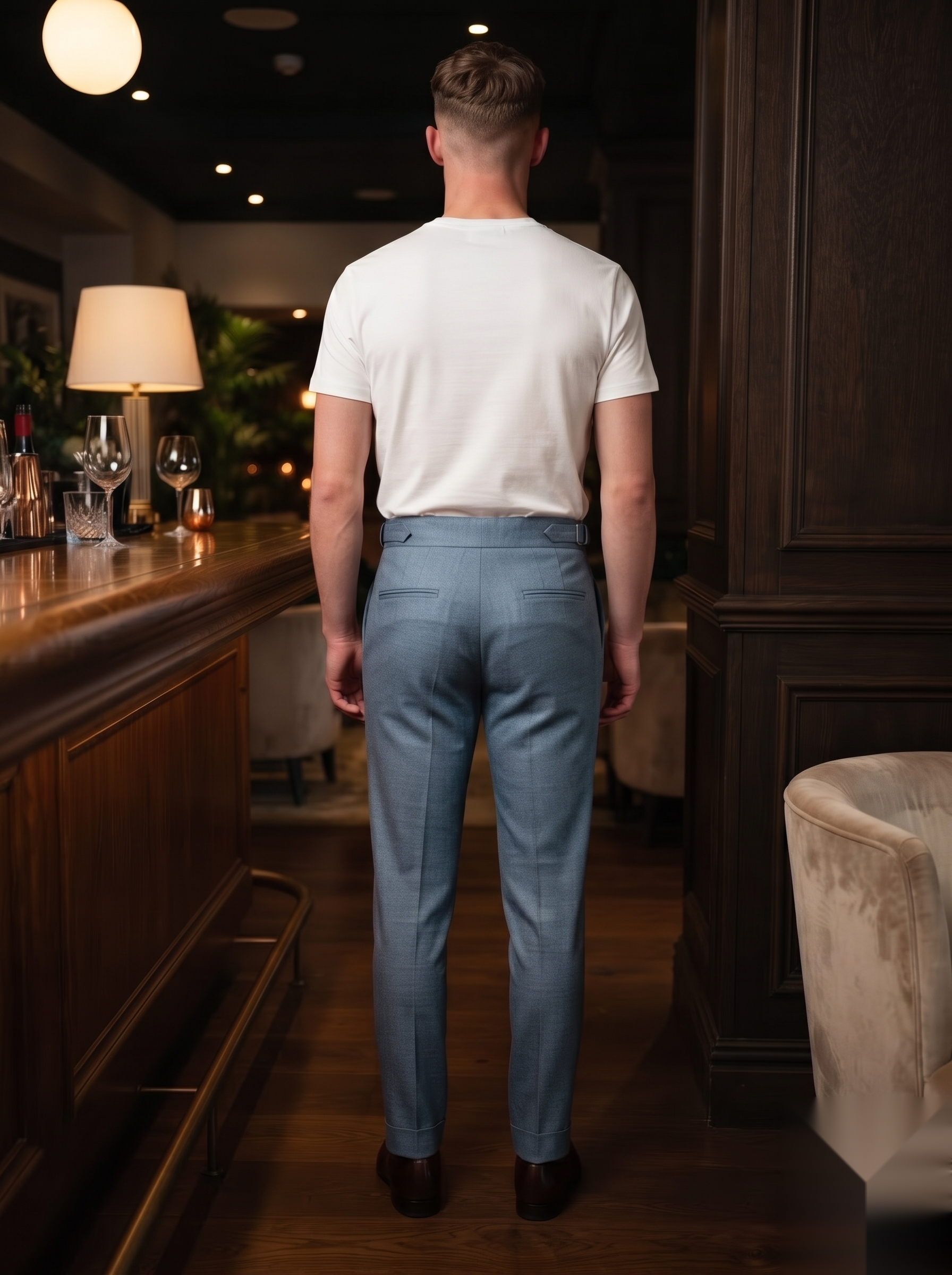 Snipes Gurkha formal pants showing tailored fit and classic design in dark fabric, suitable for professional or smart attire.