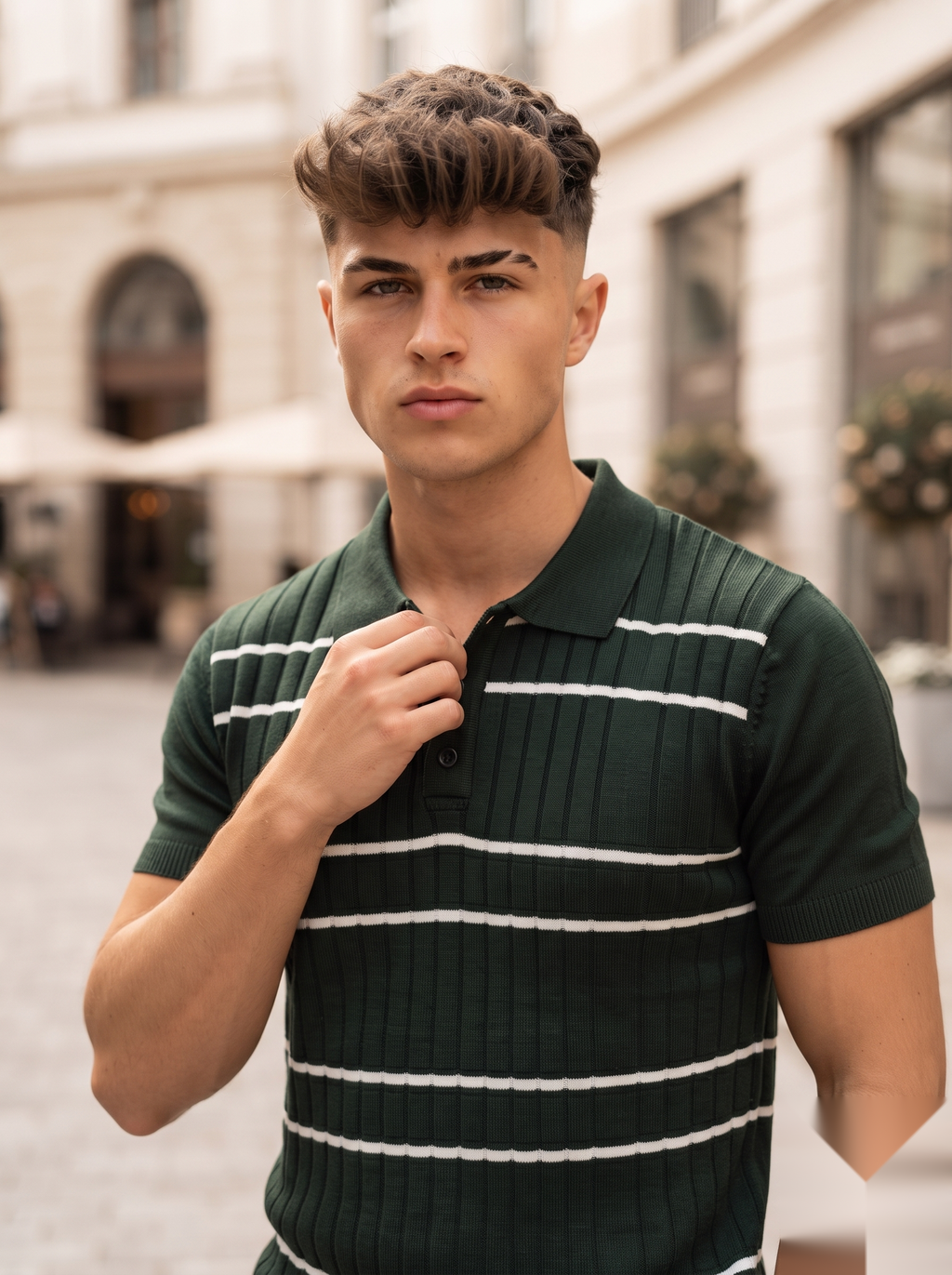 Old Money Polo Stripes- H/s