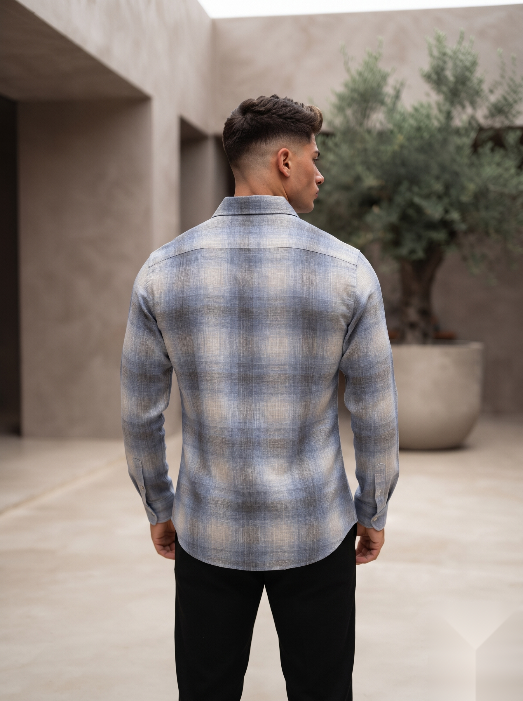 Linen Checked Shirt