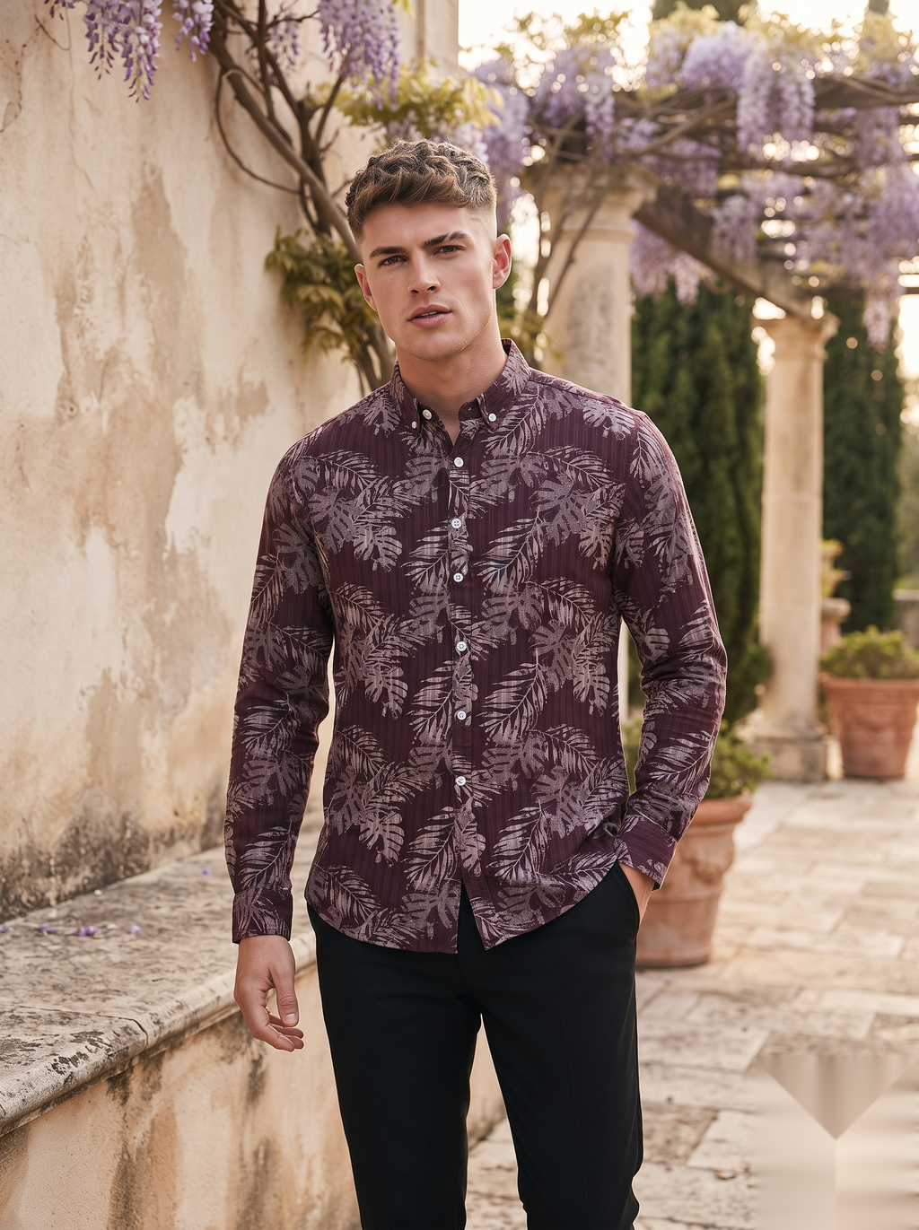 Printed Linen Shirt