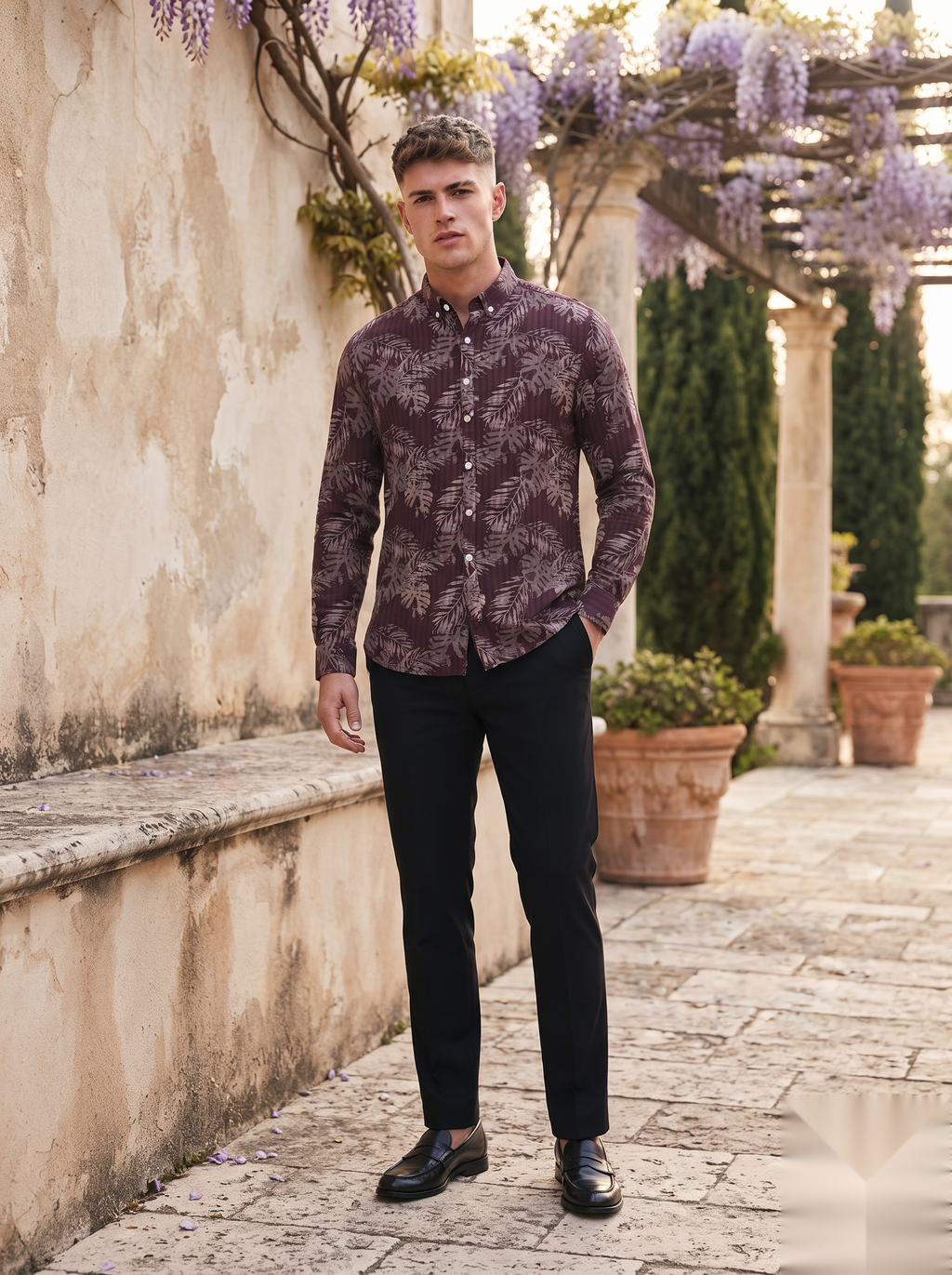Printed Linen Shirt