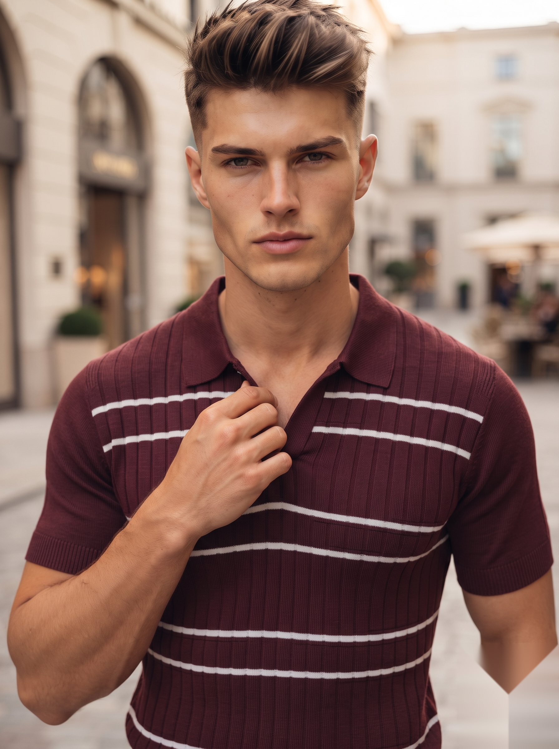 Old Money Polo Stripes- H/s