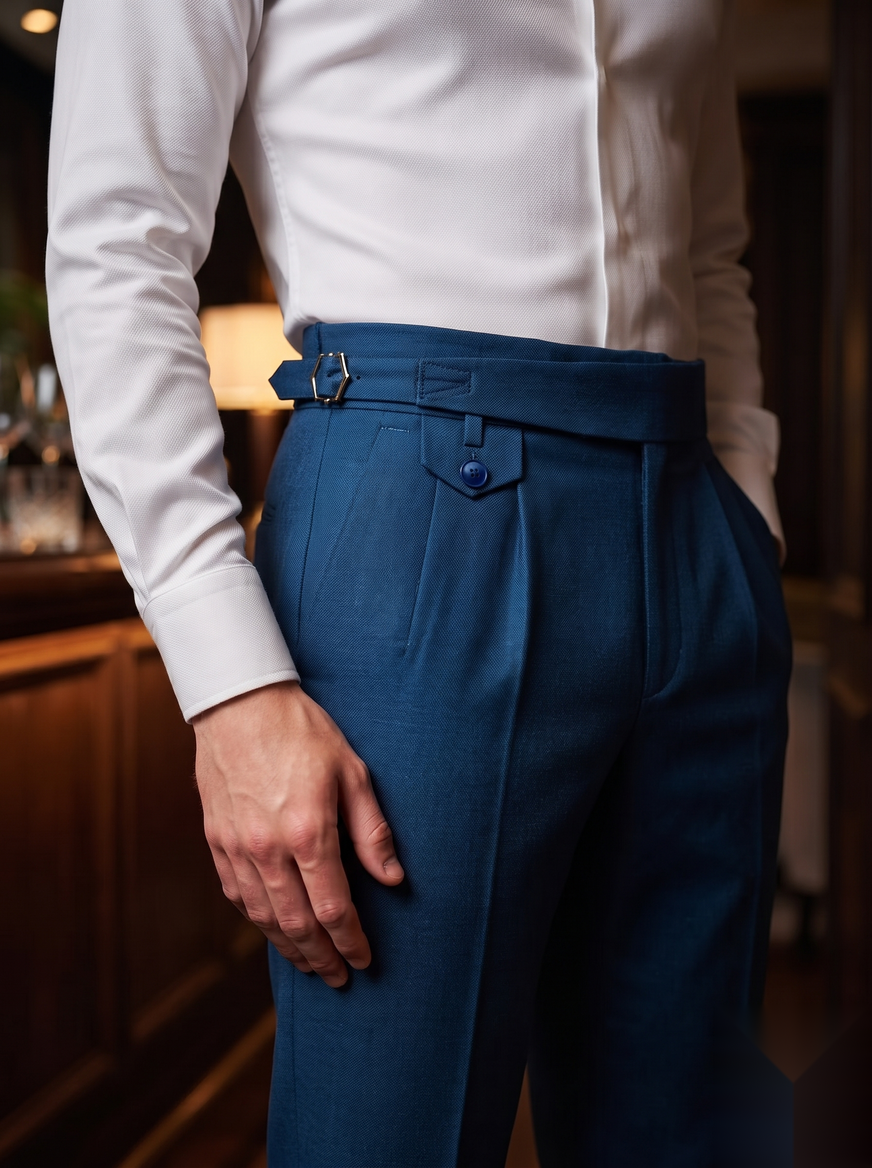 Snipes Gurkha formal pants in neutral fabric, featuring a tailored fit and classic design, ideal for professional or elegant occasions.