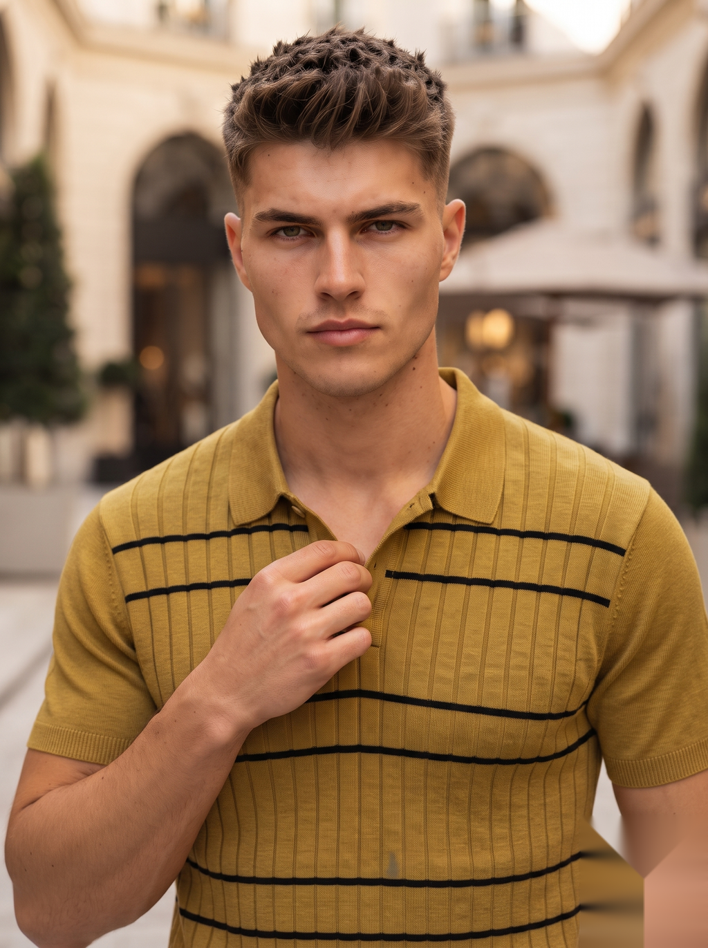 Old Money Polo Stripes- H/s
