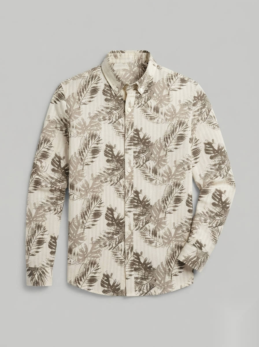 Printed Linen Shirt