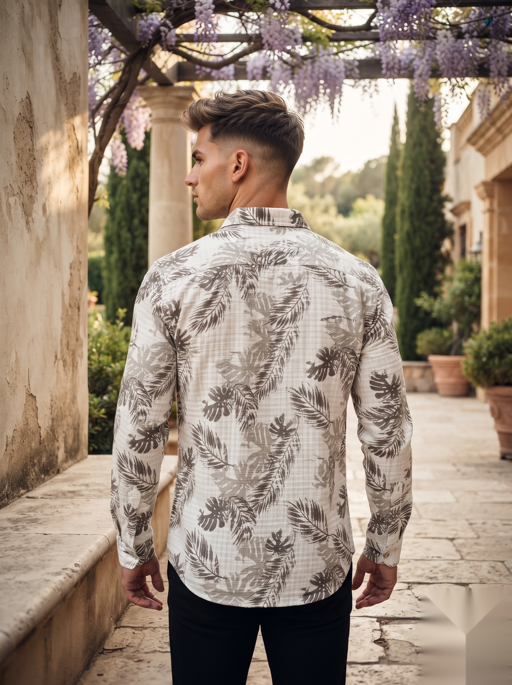 Printed Linen Shirt
