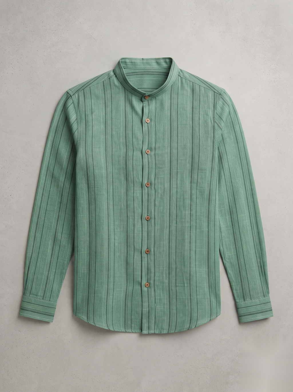 Mandarin Linen Stripes Shirts