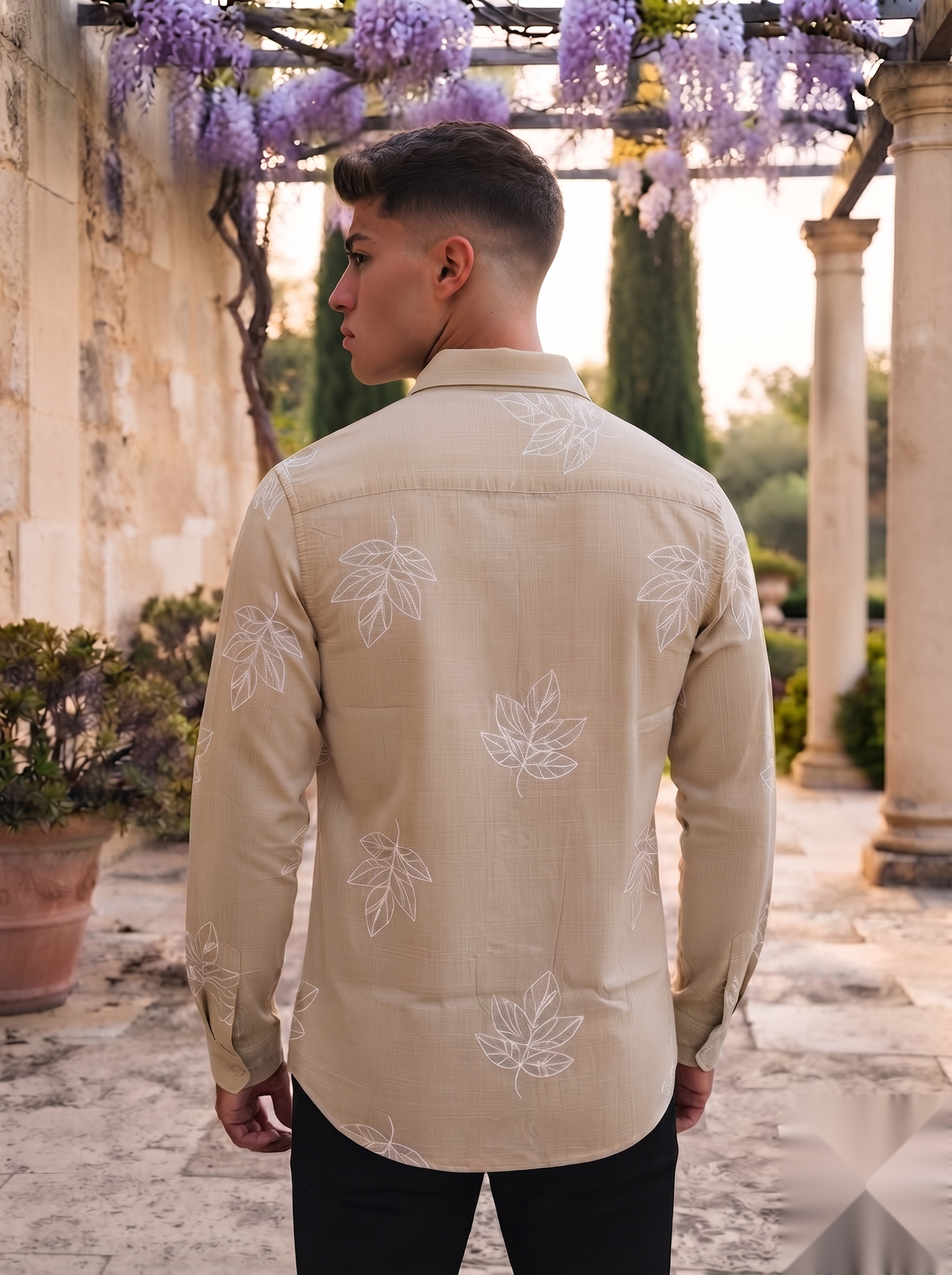 Printed Linen Shirt