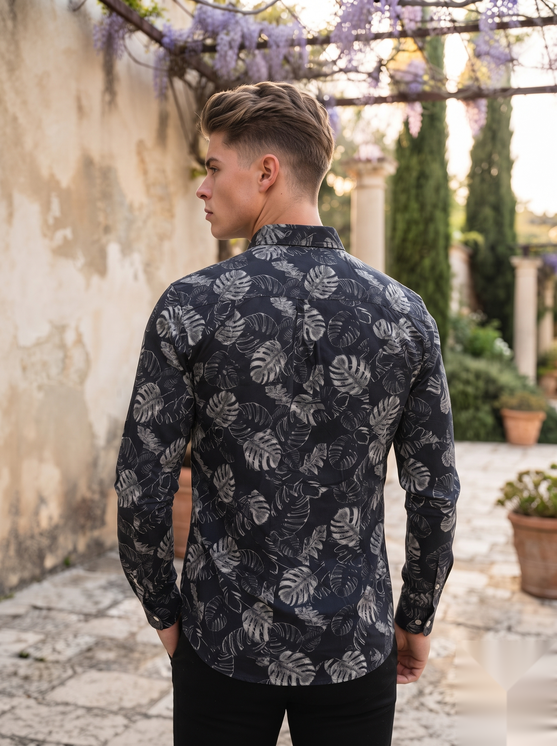Printed Linen Shirt