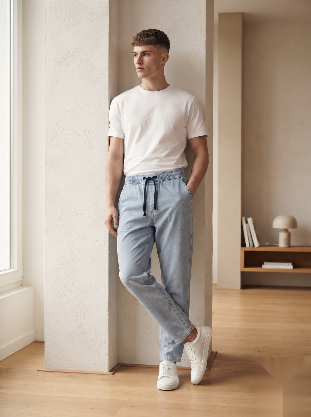 Denim Joggers - Baggy Fit