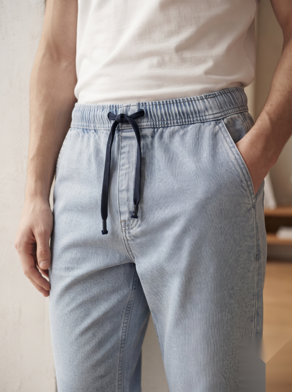 Denim Joggers - Baggy Fit