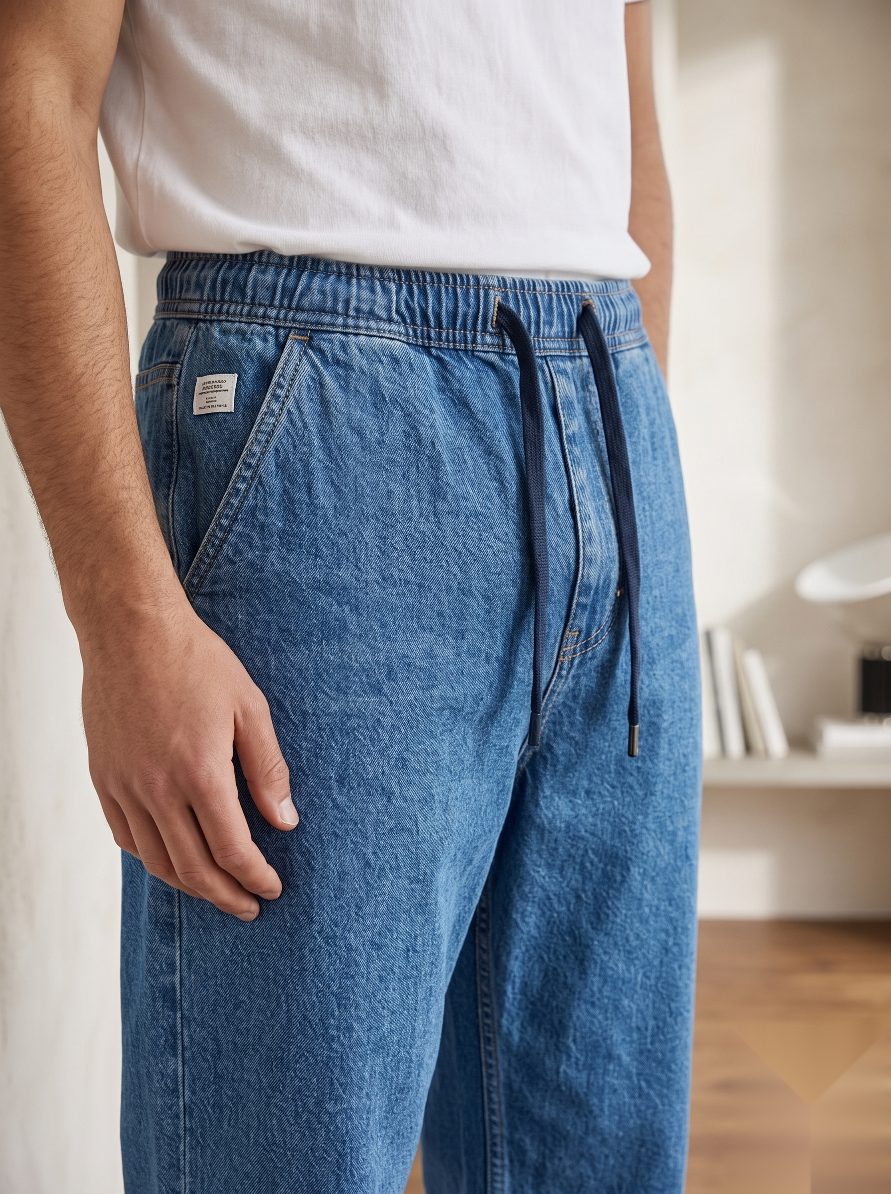 Denim Joggers - Baggy Fit
