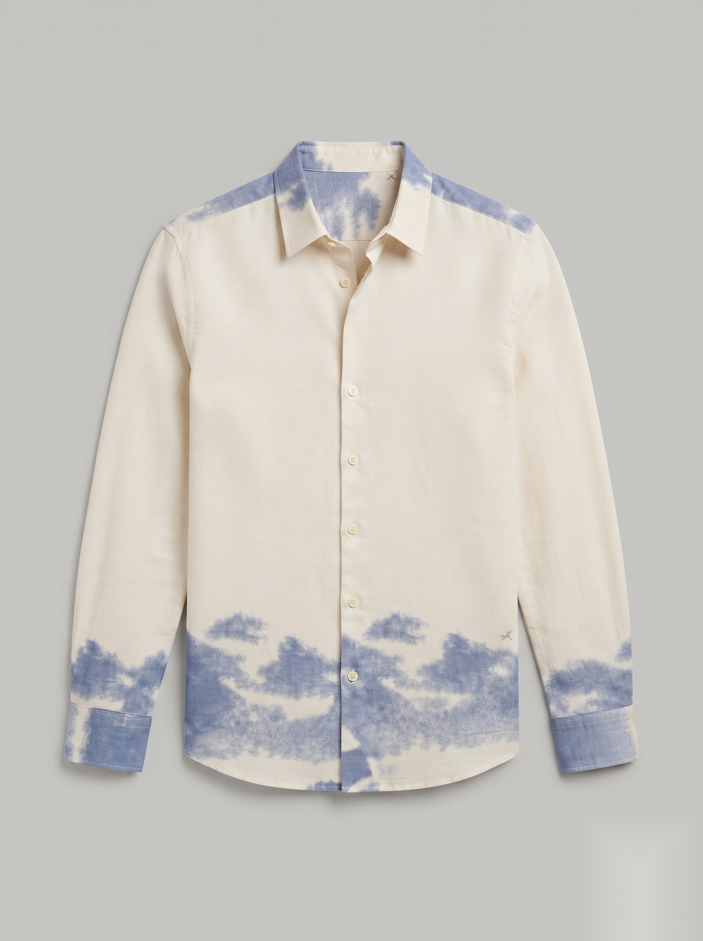 Cloud Dyed Linen Shirt