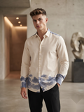 Cloud Dyed Linen Shirt