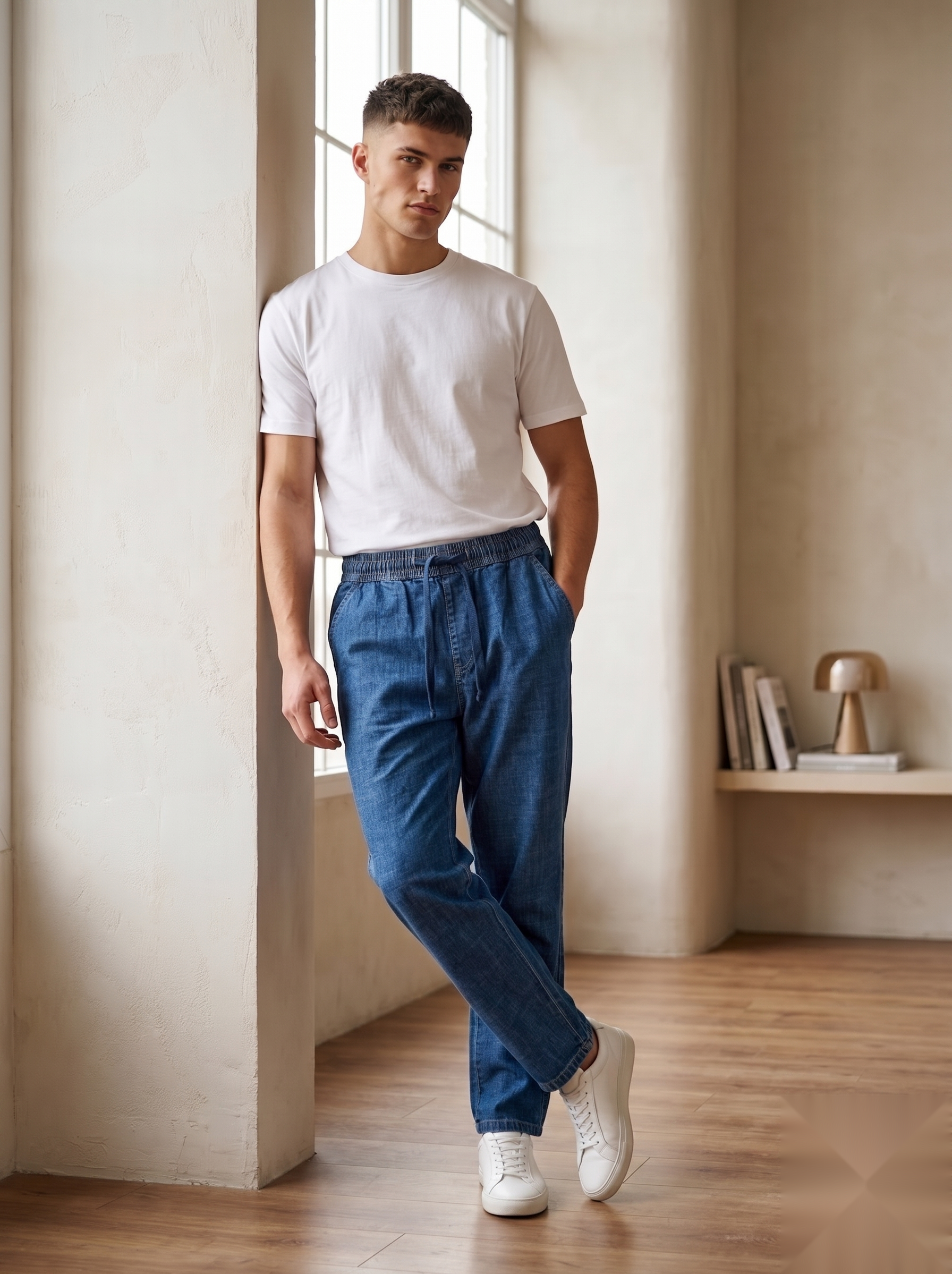 Denim Joggers - Baggy Fit